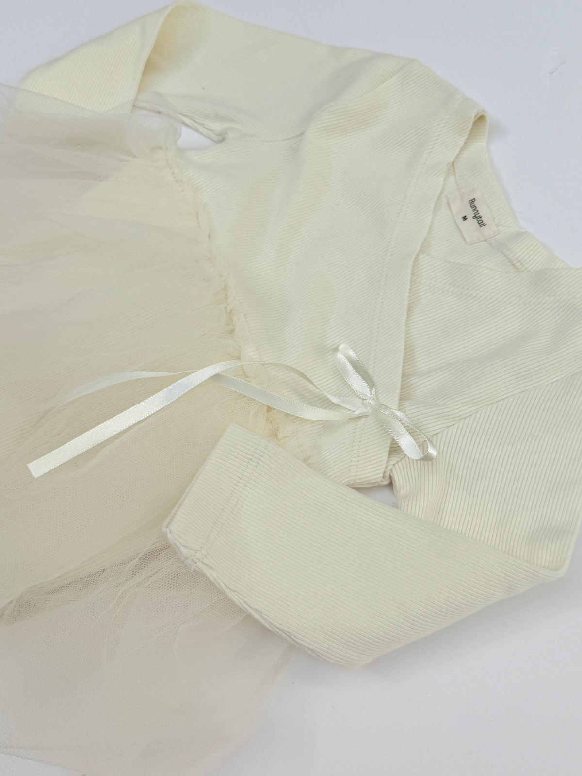 Bunnytail Cream Tutu Bodysuit Size 12-18m
