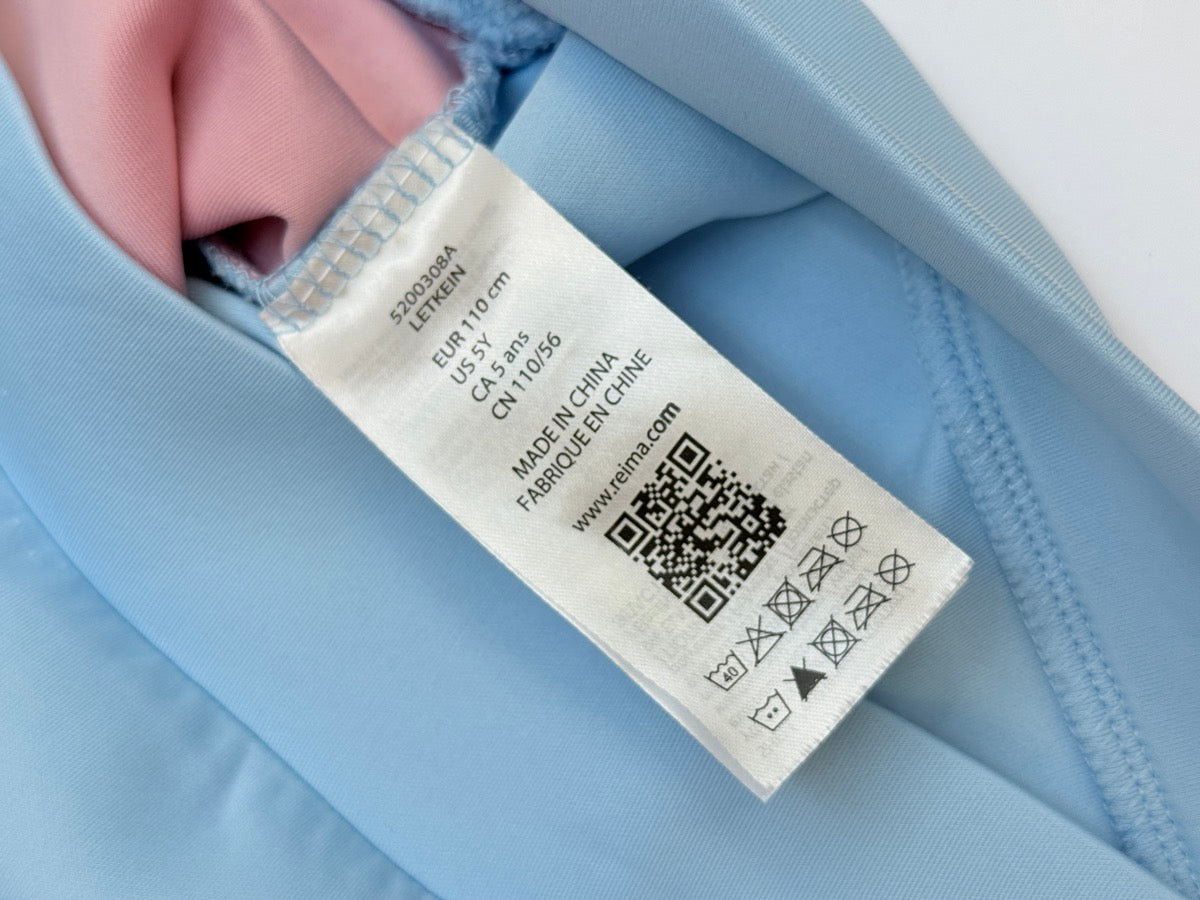 Reima Letkein Sweatshirt Blue Pink Size 5T