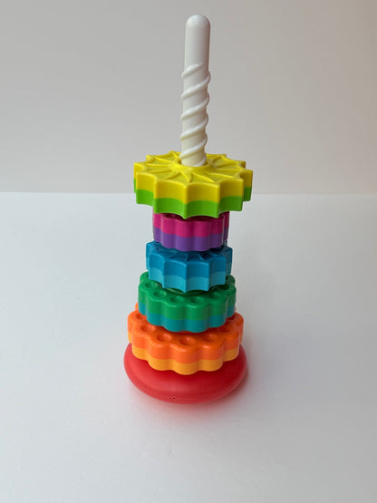 Rainbow Gear Stacking Toy