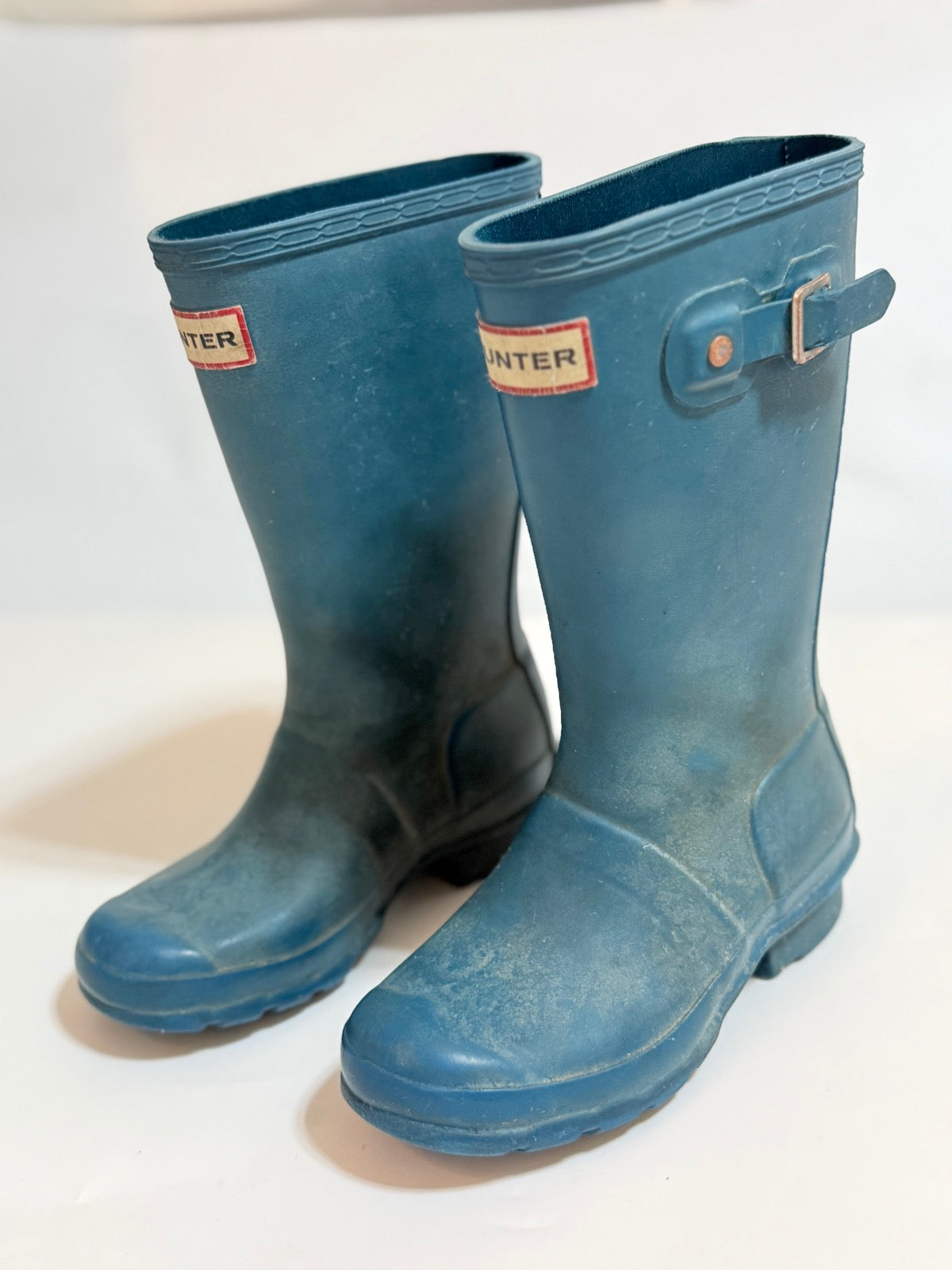Hunter Original Kids Teal Rain Boots US13