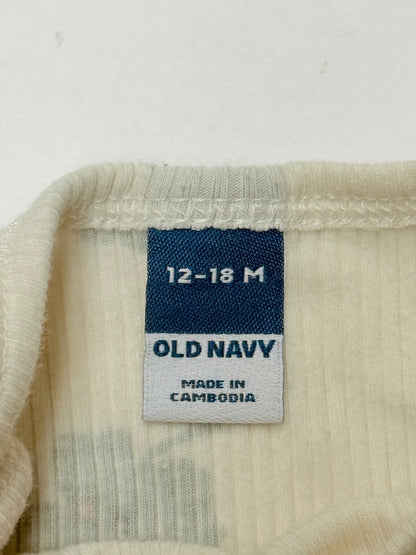 Old Navy Clover Print Bodysuit 12-18M