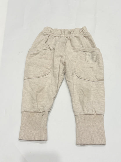Happy Smile Beige Jogger Sweatpants 12m