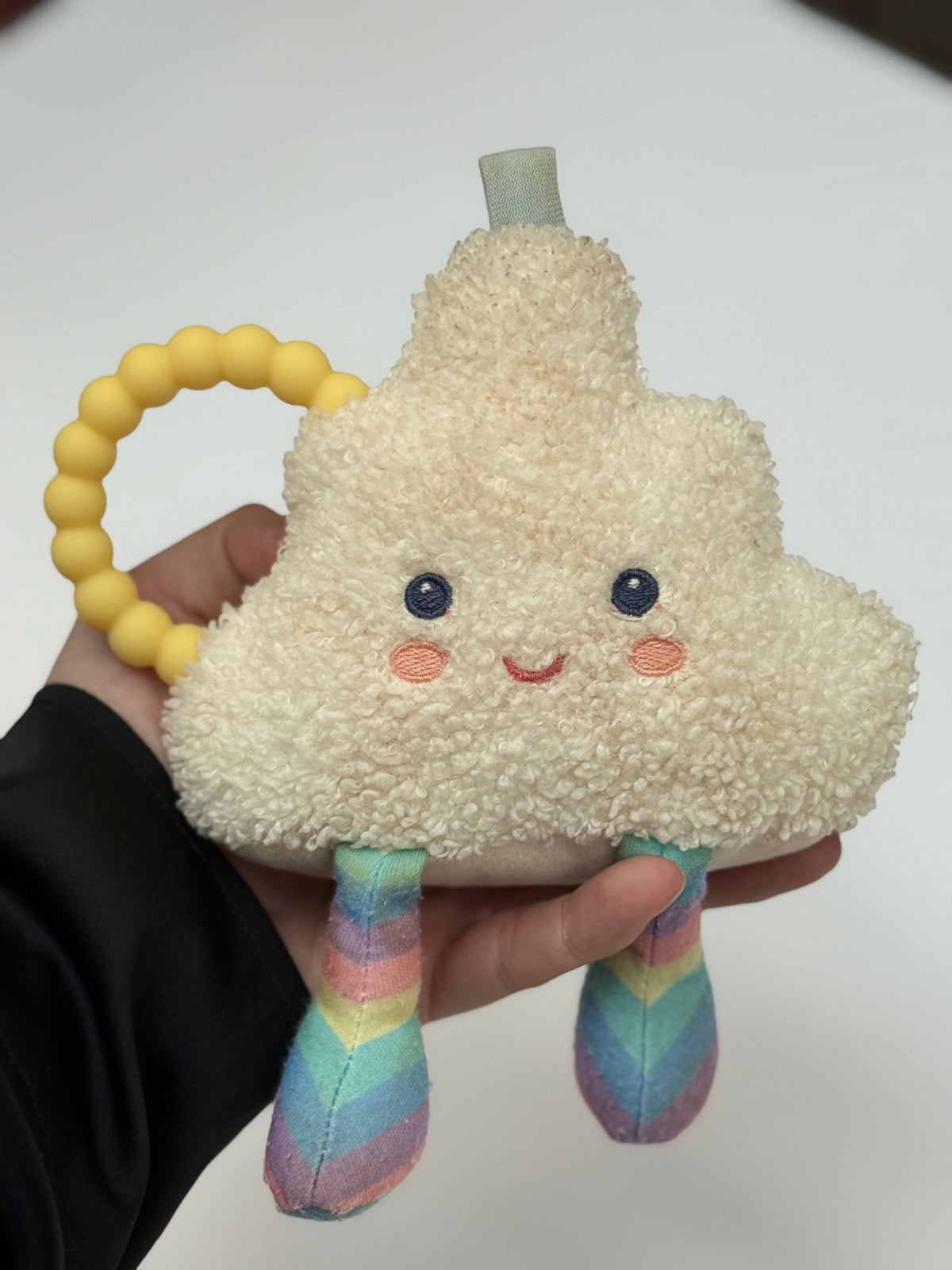 Cloud Plush Baby Teether Rattle Toy