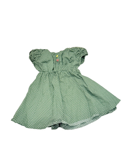 Mumu & Baba Green Heart Dress Size 3Y