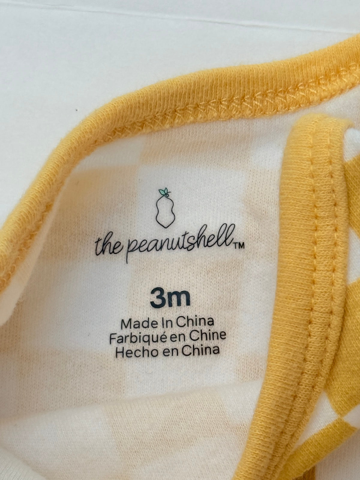 The Peanutshell Checkered Bodysuit 3M