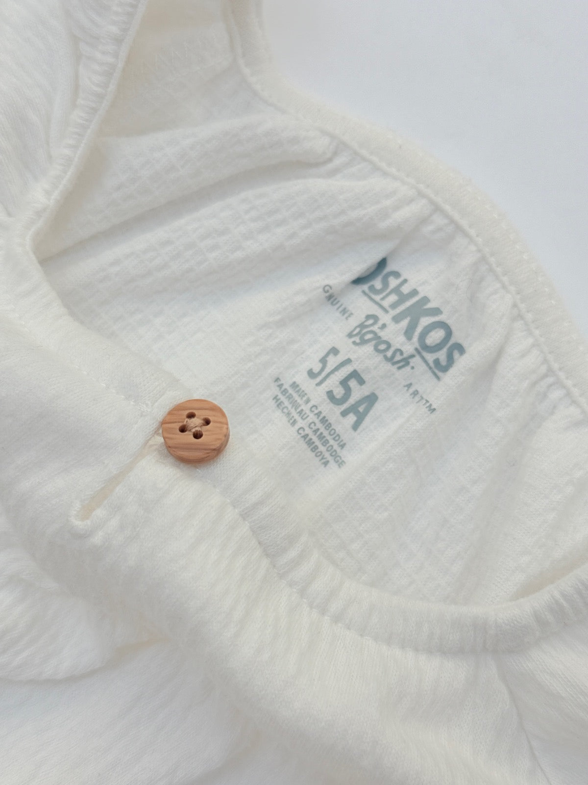 OshKosh B'gosh White Eyelet Blouse Size 5