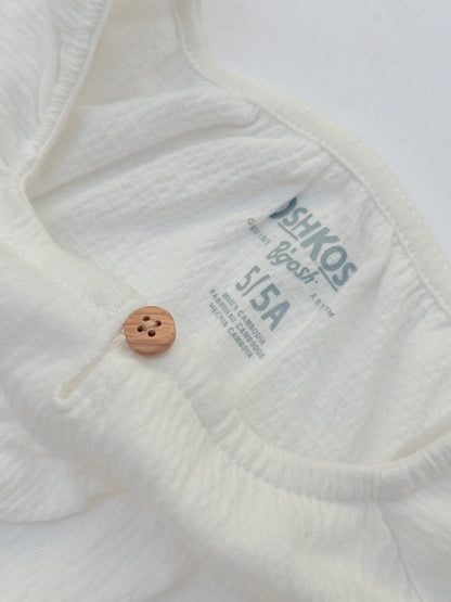 OshKosh B'gosh White Eyelet Blouse Size 5
