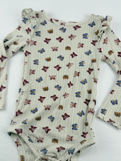 Joe Fresh Butterfly Ribbed Bodysuit 18/24M