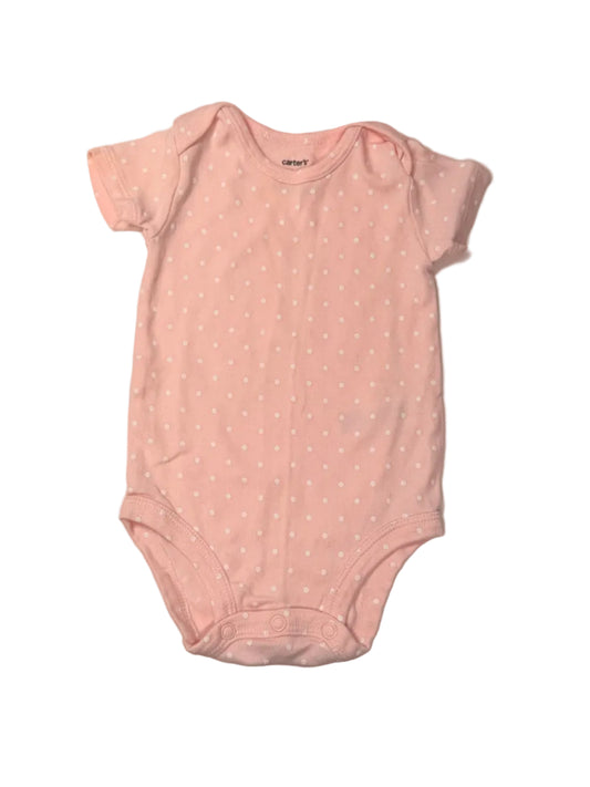 Carter's Pink Polka Dot Sleeveless Bodysuit 6m