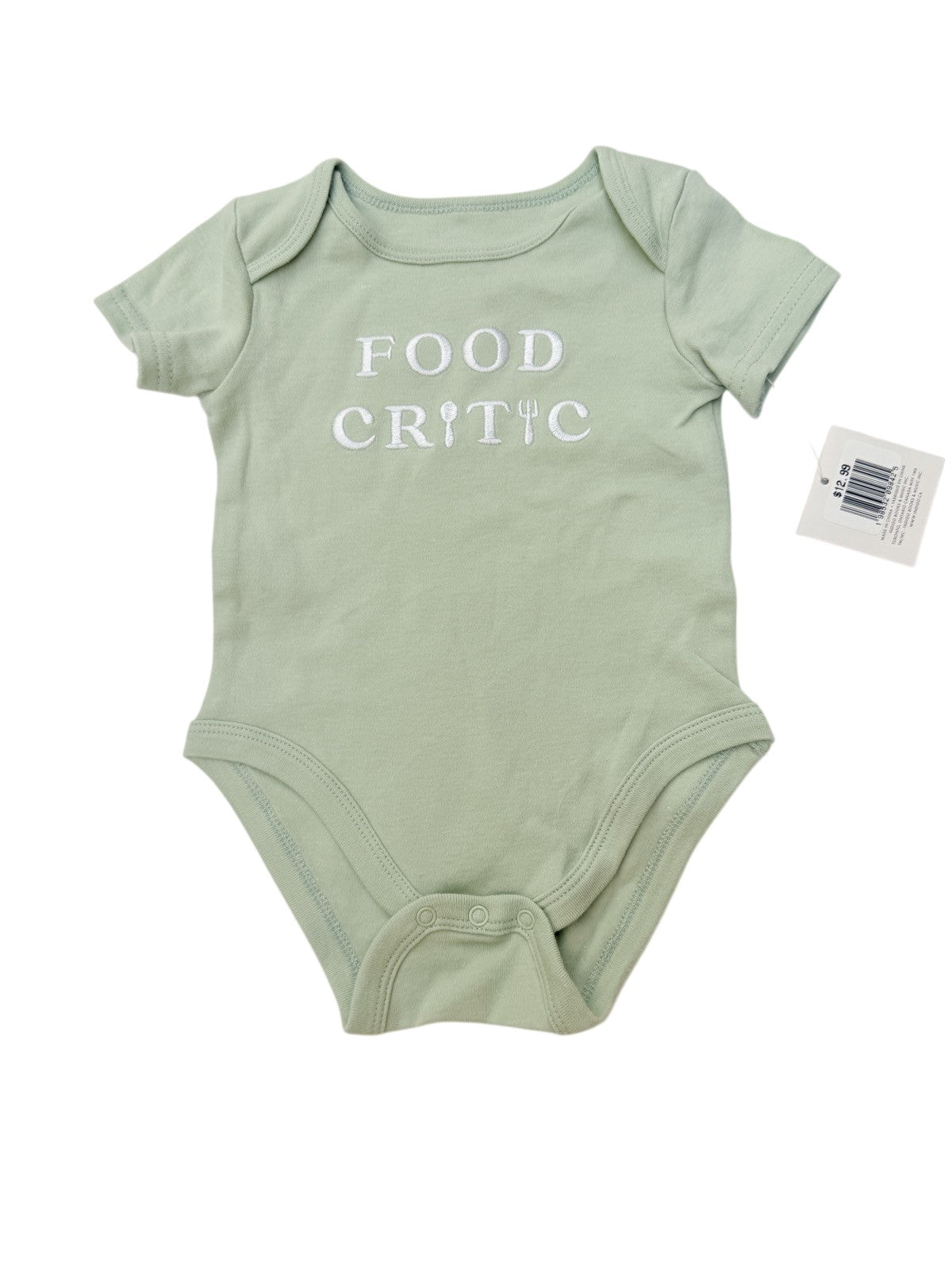 NWT - The Littlest Food Critic Bodysuit 3-6M