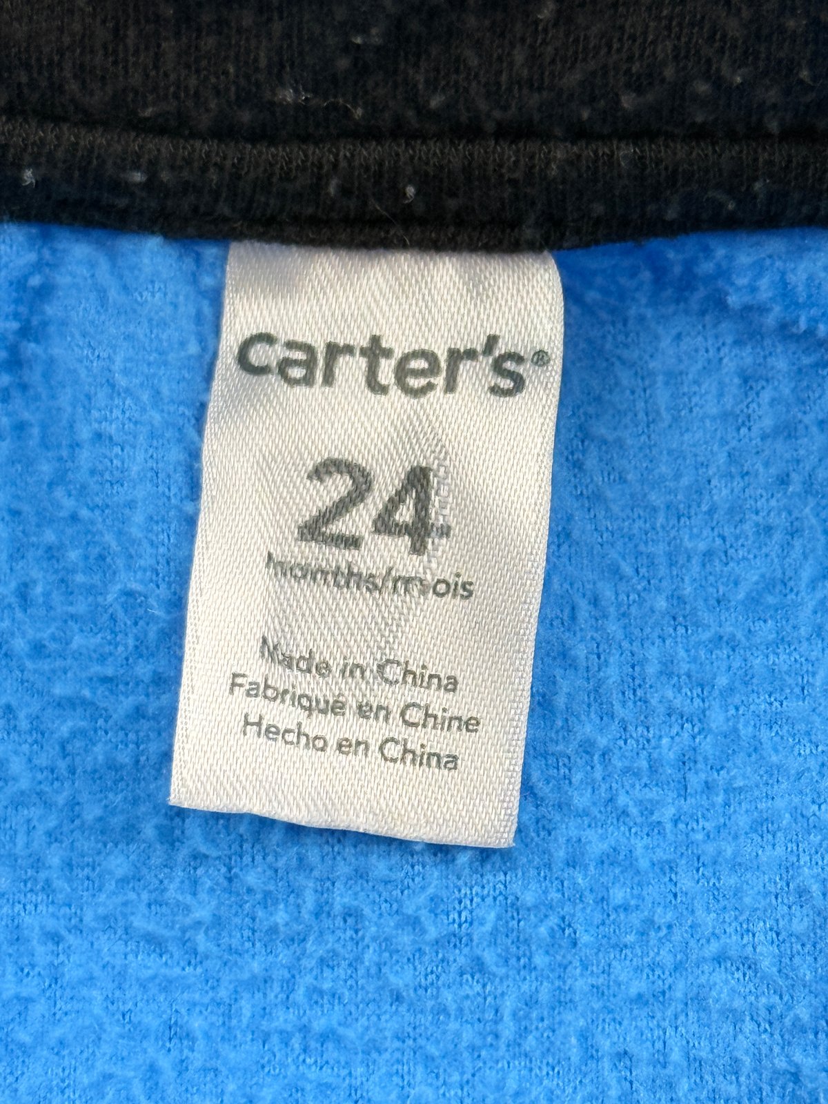 Carter's Blue Fleece Raccoon Vest 24M