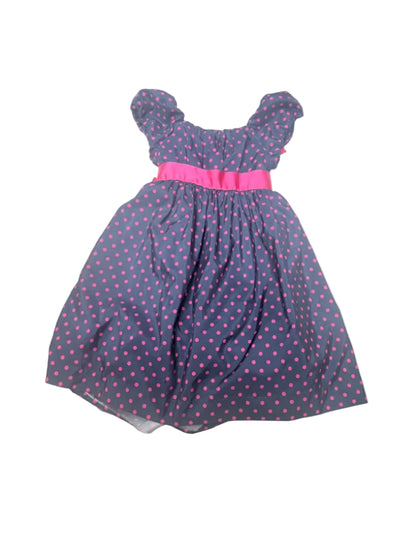 Chaps Navy Polka Dot Dress Size 5