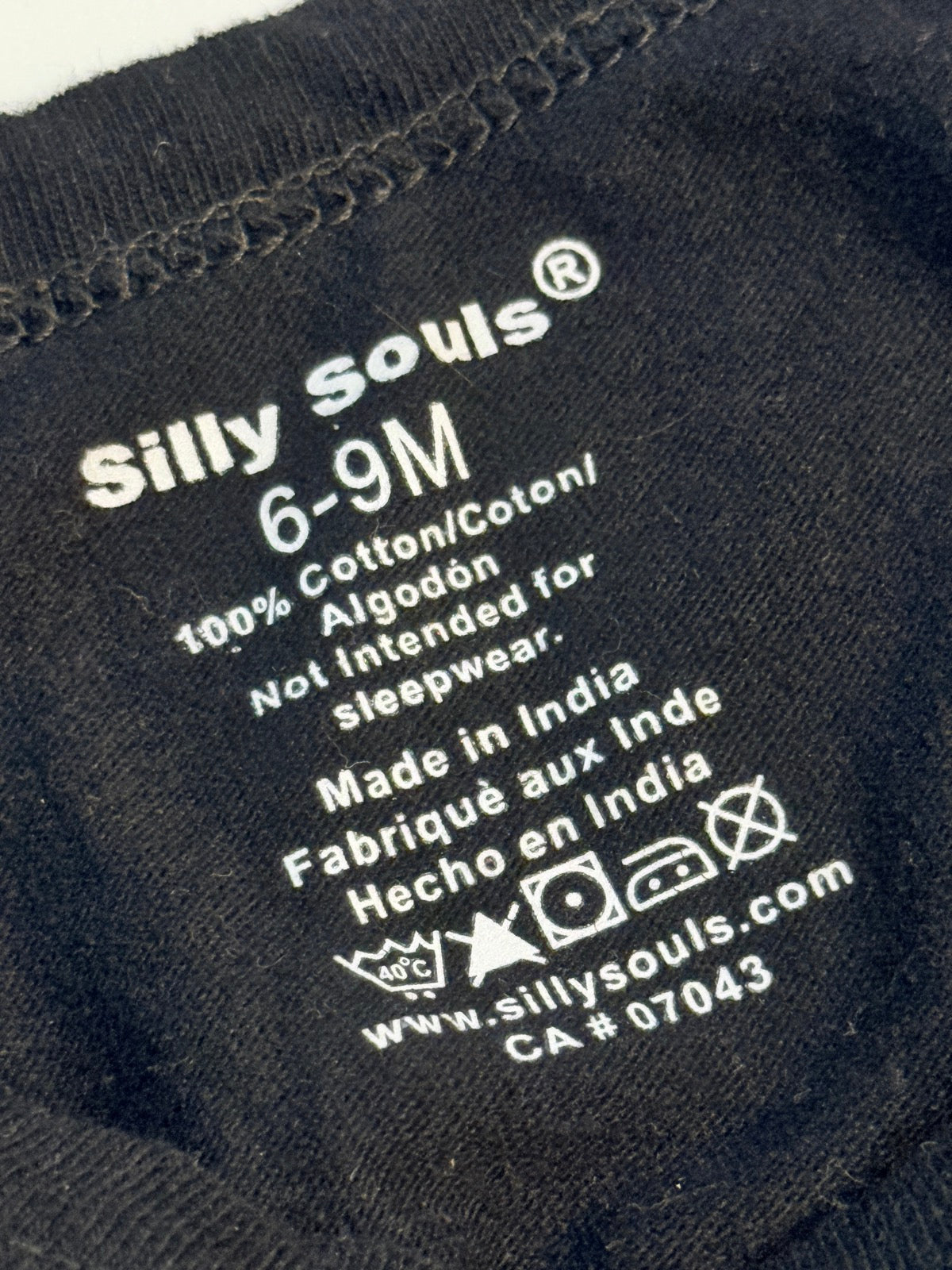 Silly Souls Gangsta Napper Bodysuit 6-9M