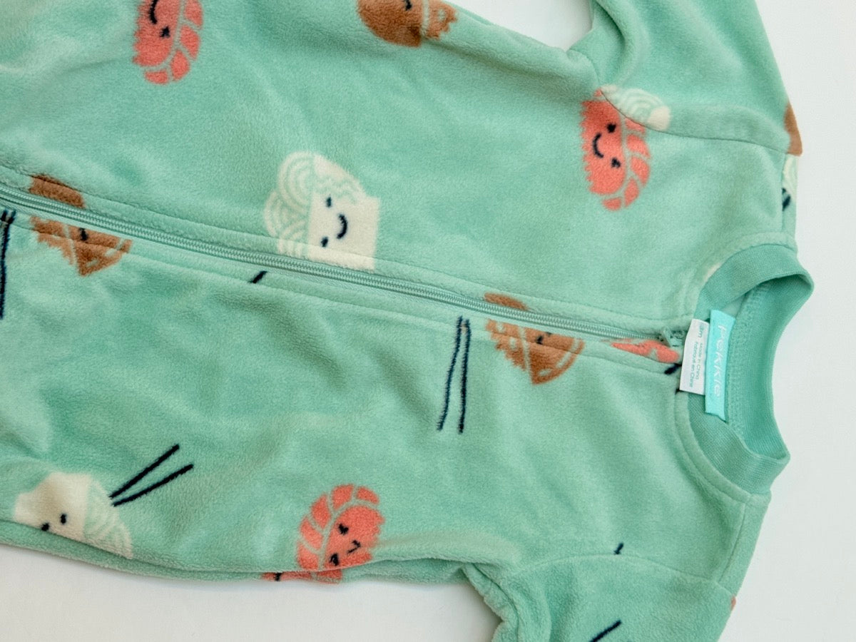 PeKKle Sushi Print Footed Sleeper 3M