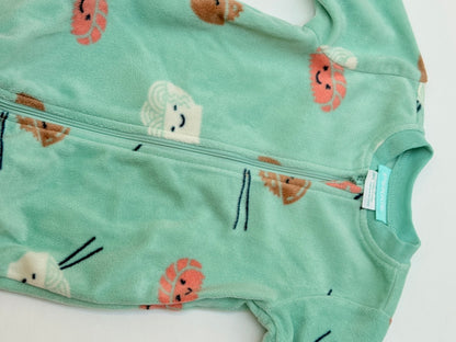 PeKKle Sushi Print Footed Sleeper 3M