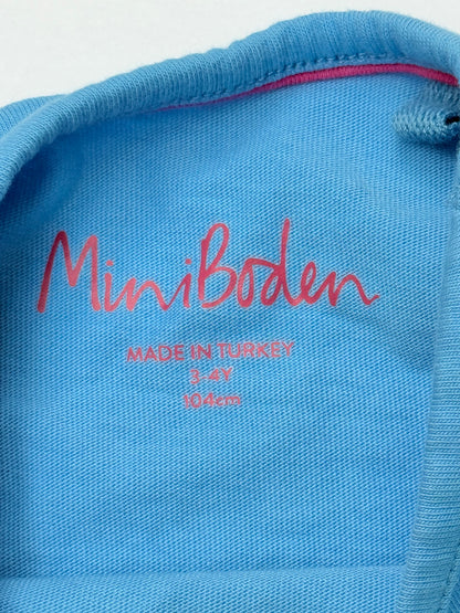 Mini Boden Snowflake Snowman T-Shirt 3-4Y
