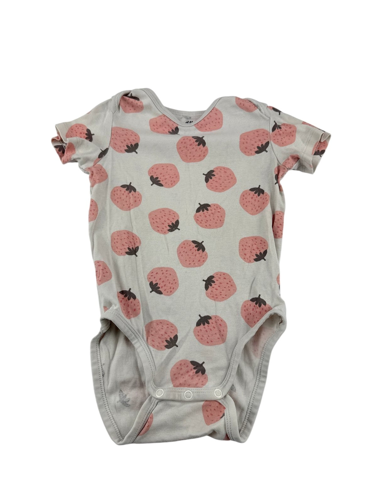 H&M Strawberry Print Bodysuit Size 2T
