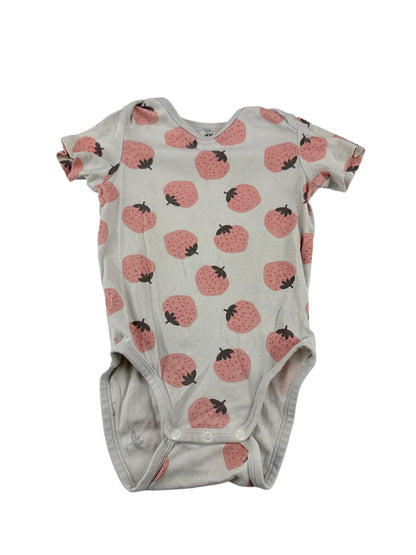 H&M Strawberry Print Bodysuit Size 2T