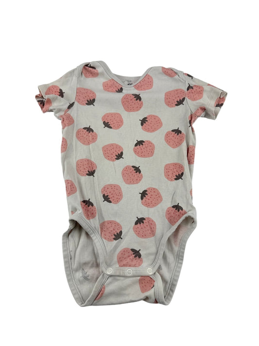 H&M Strawberry Print Bodysuit Size 2T
