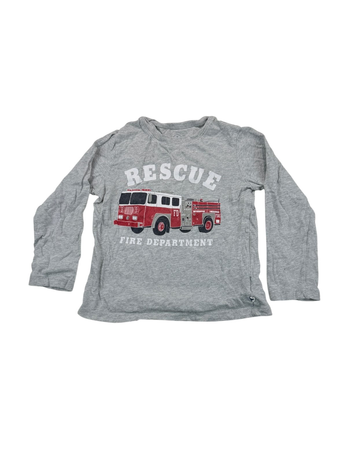 Baby Gap Rescue Fire Truck Long Sleeve T-Shirt 4T