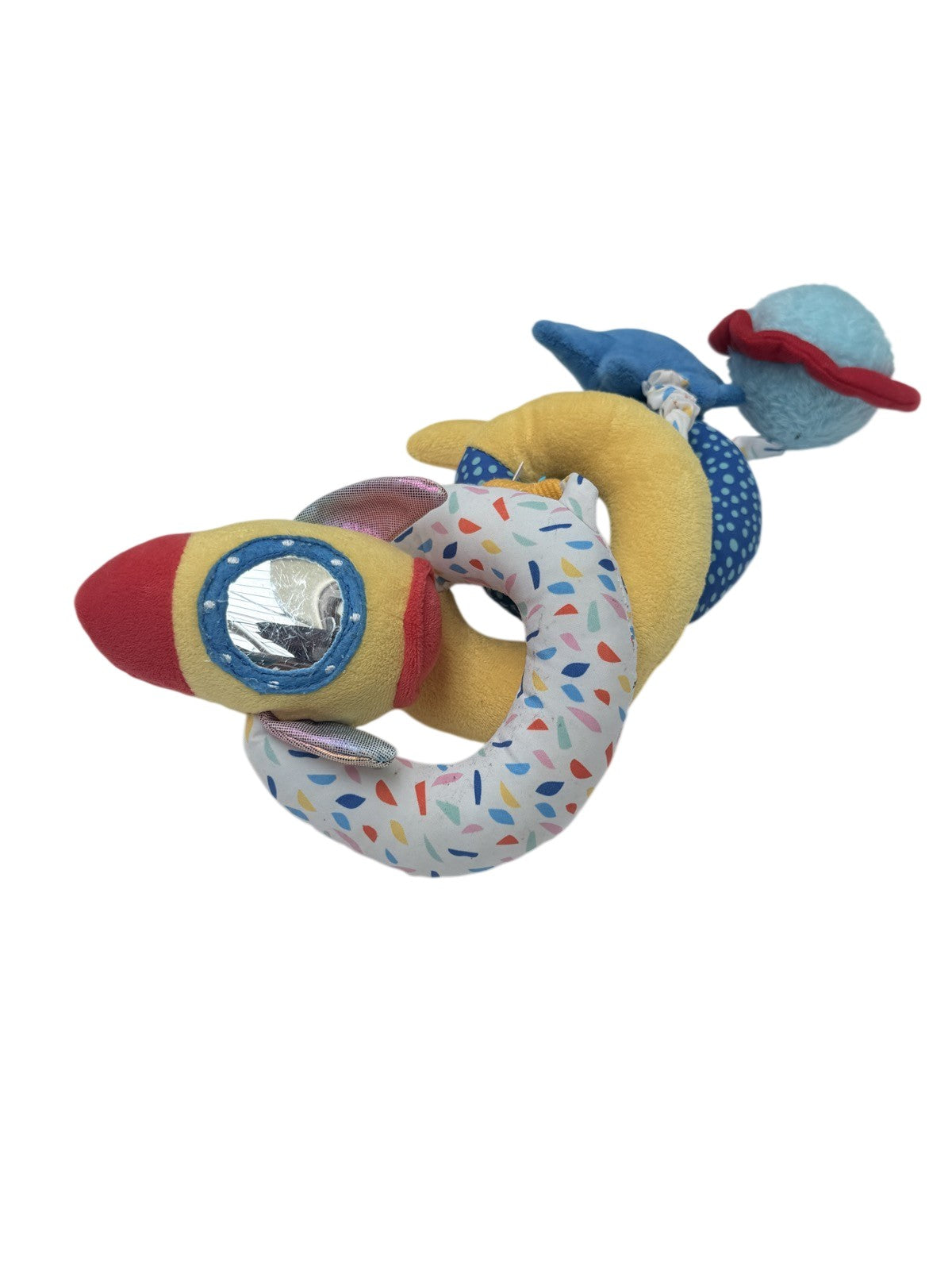 Manhattan Toy Spiral Space Rocket Baby Toy