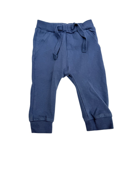 Name It Blue Organic Cotton Joggers 2-4M