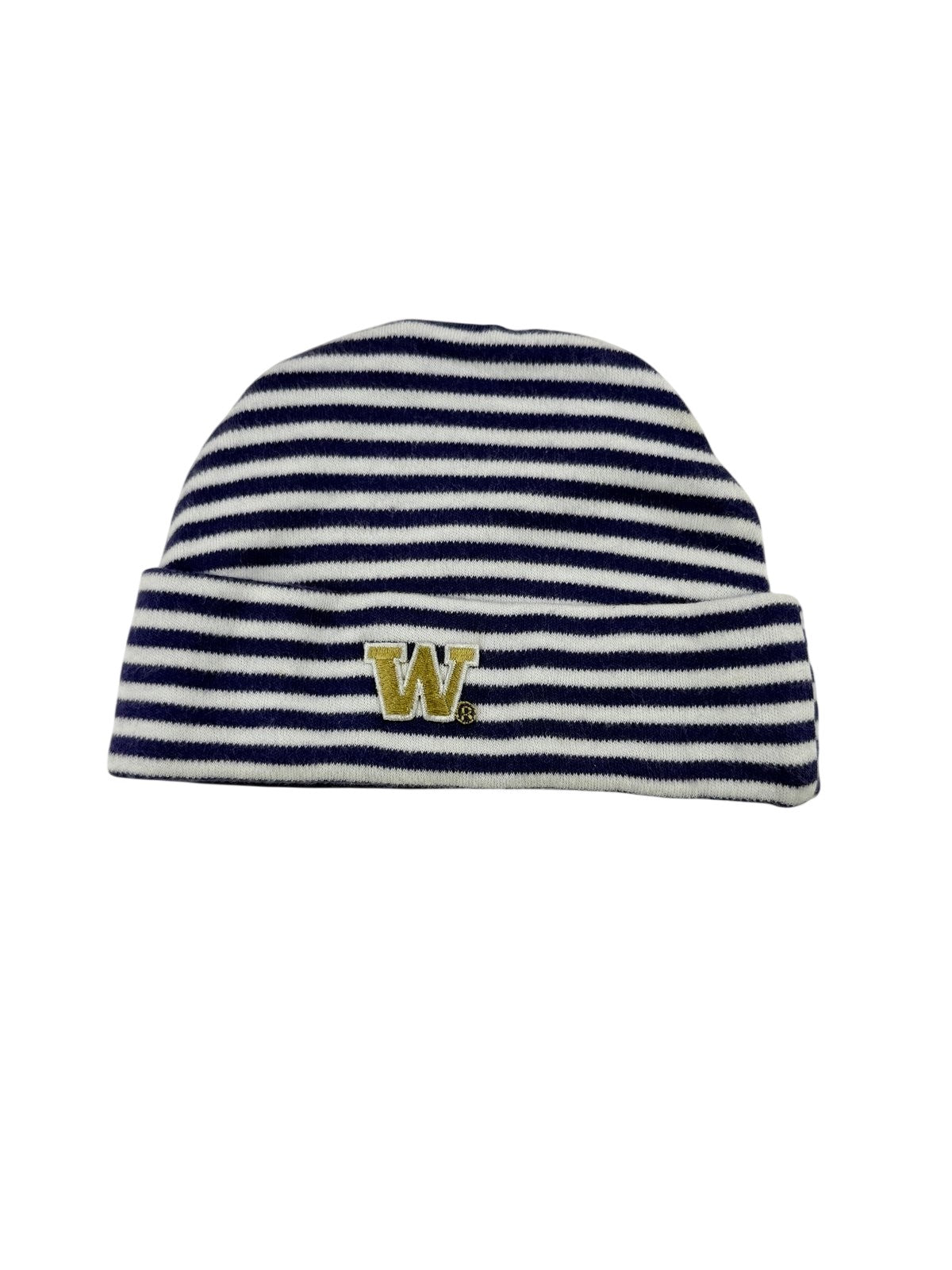 University of Washington Huskies Striped Baby Beanie NB