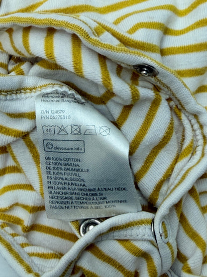 H&M Striped Kimono Bodysuit 4-6M