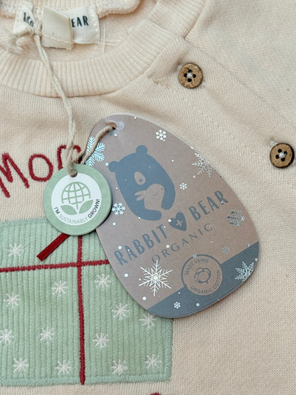NWT - Rabbit + Bear Organic Mommy's Best Gift Sweatshirt 12M