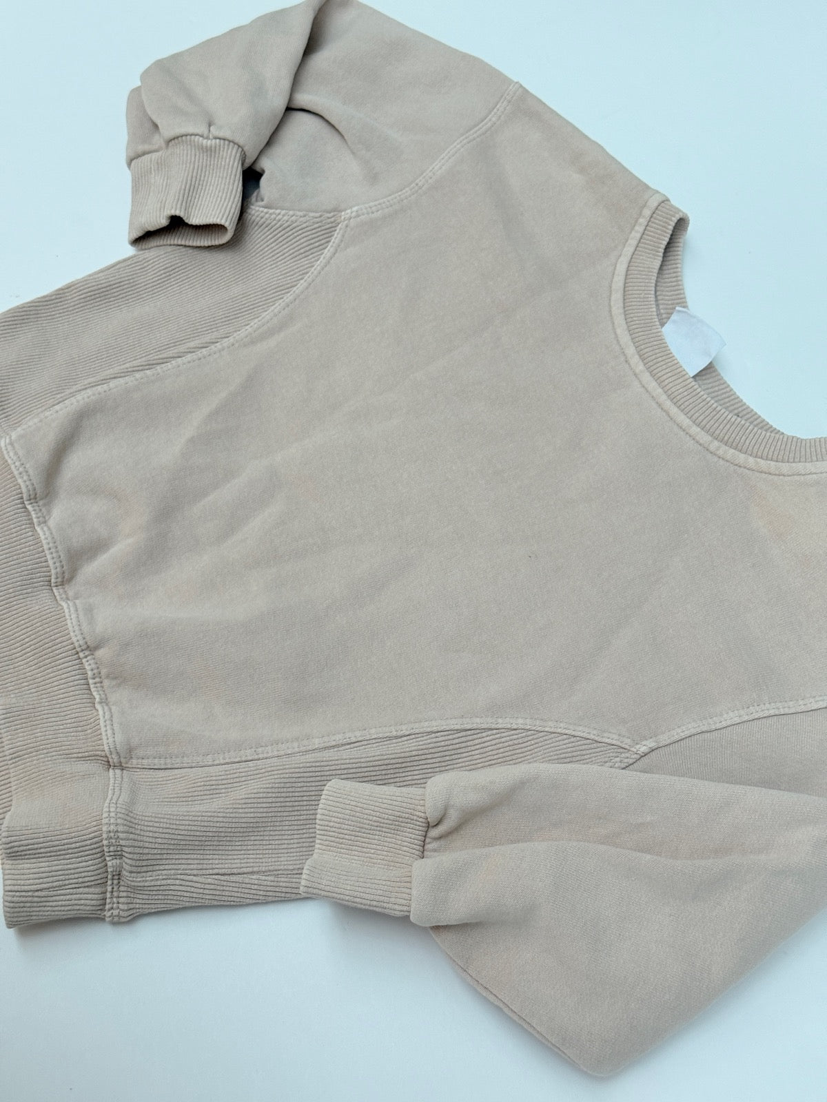 Zara Beige Crewneck Sweatshirt 2-3Y