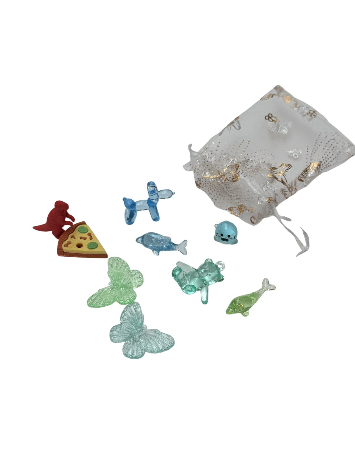 Mini Figurine Charms Set in Gift Bag