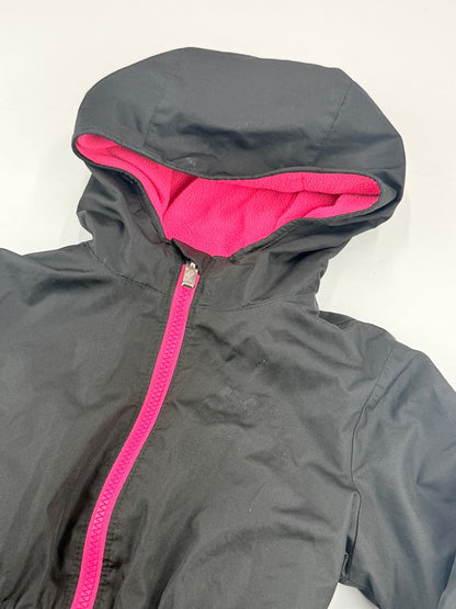 Nike Black Hooded Fleece-Lined Jacket Size 3-4Y