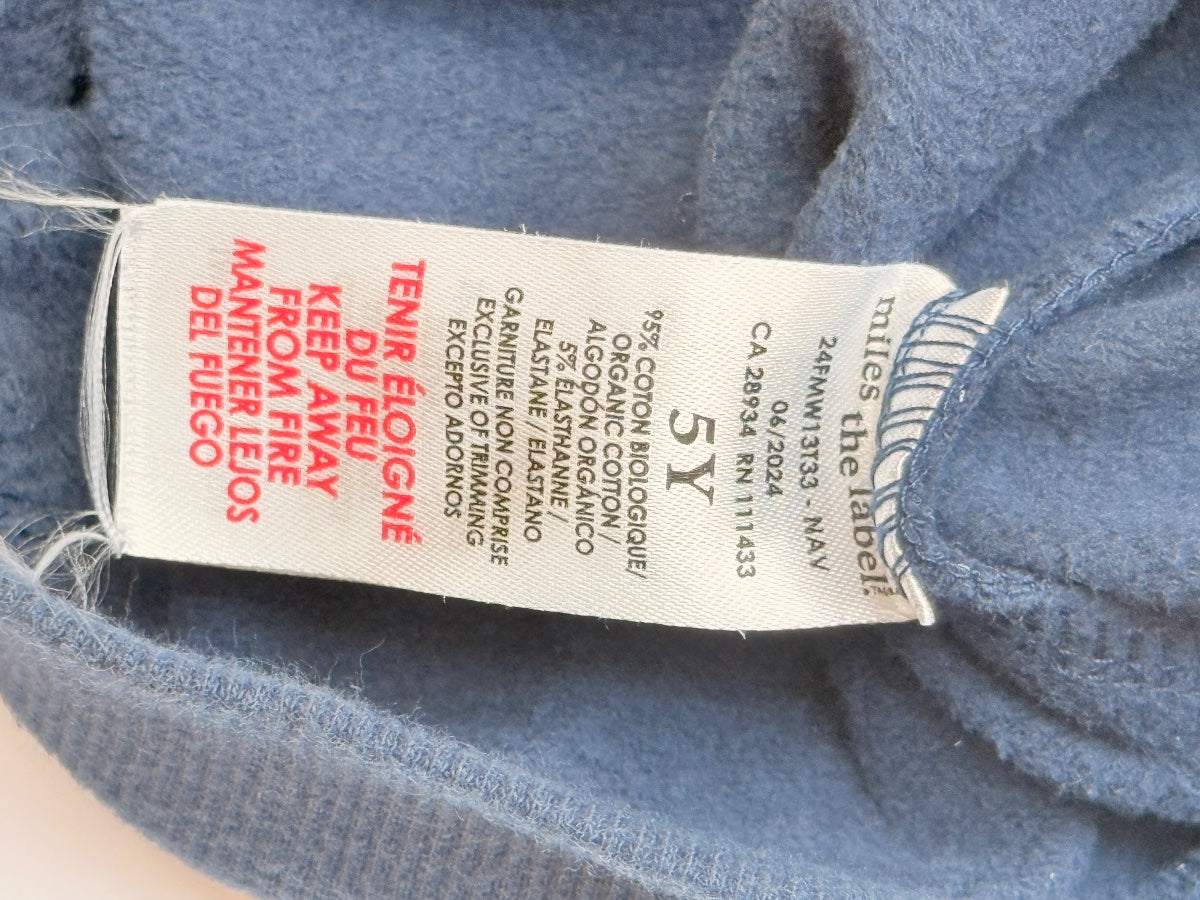 miles the label. Navy Tree Print Sweatshirt 5Y