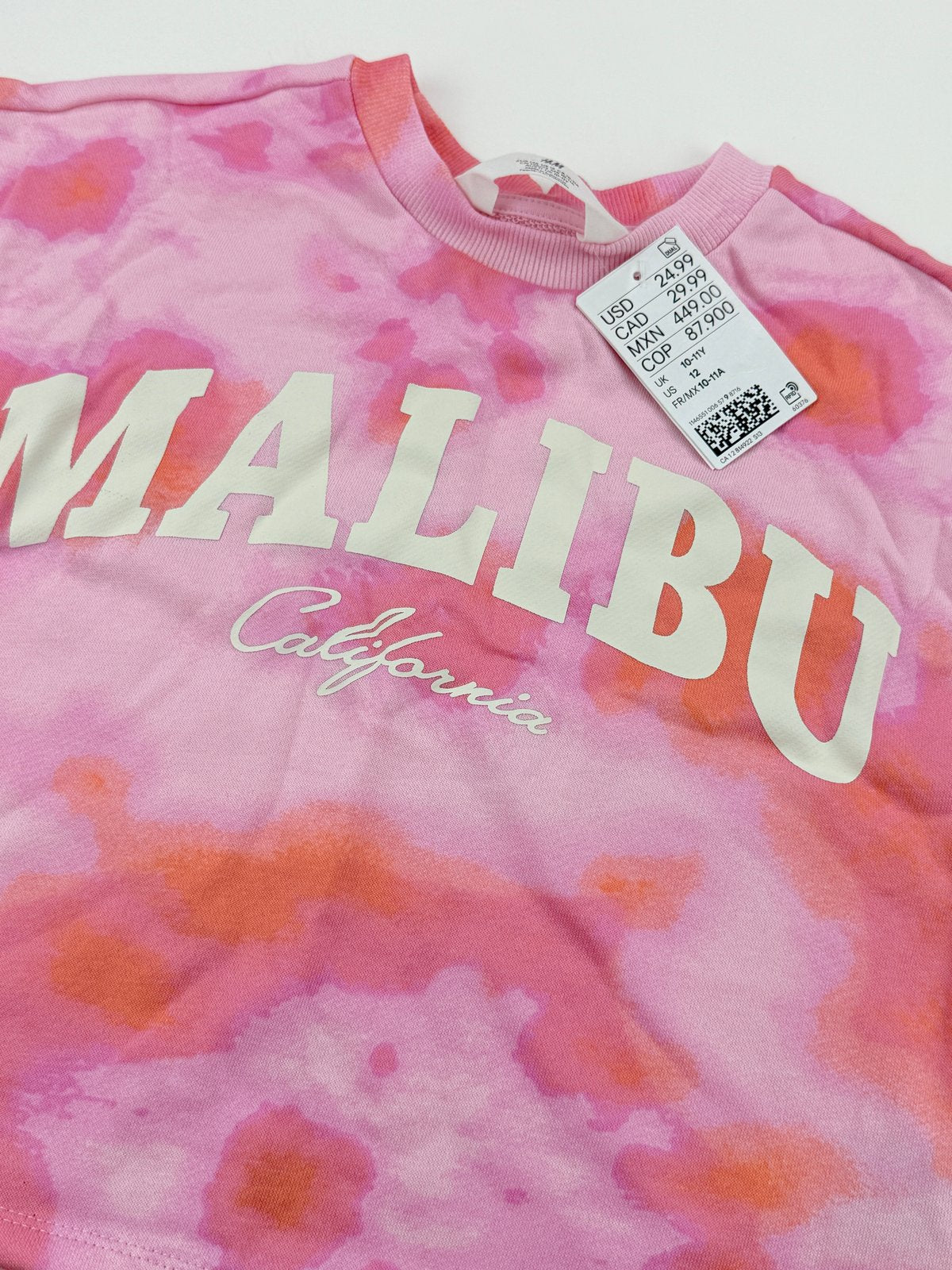 NWT - H&M Malibu Tie-Dye Sweatshirt Size 10-11Y