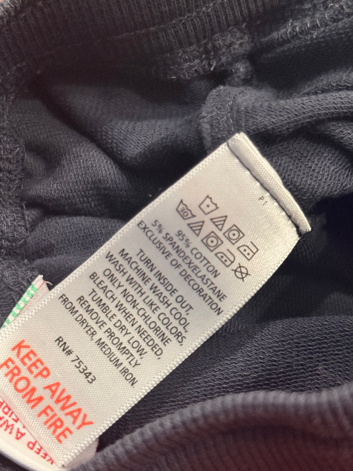 Old Navy Black & Rust Sweat Shorts Set 2T