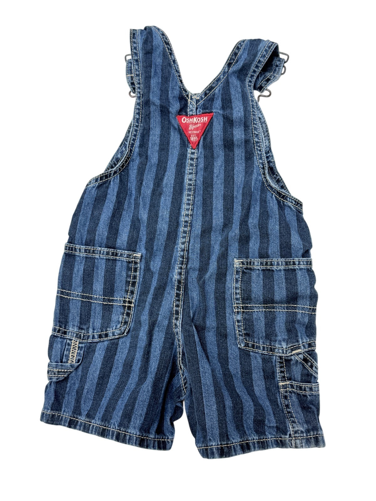 OshKosh B'gosh Striped Denim Shortalls
