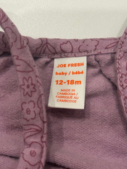 Joe Fresh Floral Purple Romper 12-18M