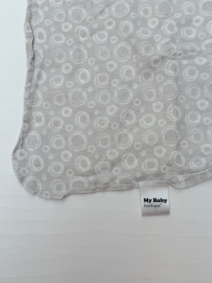 My Baby Boutique Grey Circle Print Baby Blanket