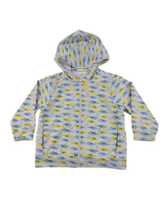 Uniqlo Baby AIRism Crocodile Print Hoodie Size 2T