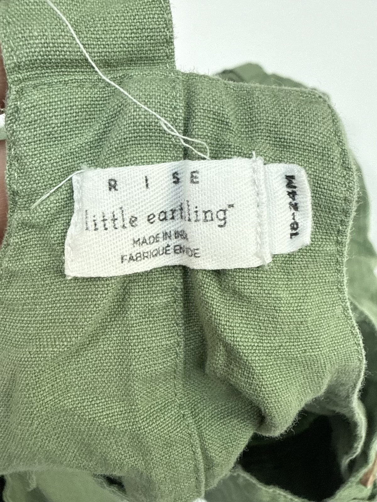 Rise Little Earthling Green Romper 12-18M
