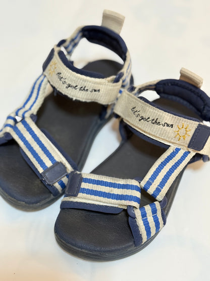Zara Striped Sport Sandals Size 26