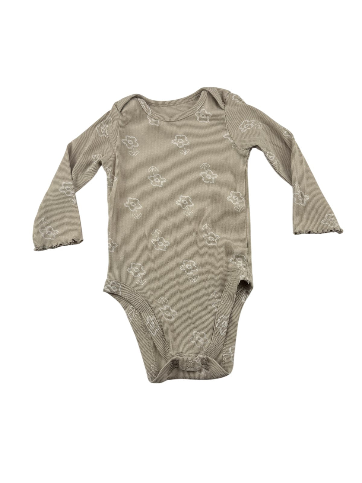 George Baby Floral Ribbed Bodysuit 18-24M