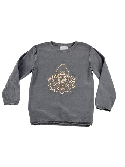 Zara Knitwear Pool Shark Gray Sweater Size 5Y