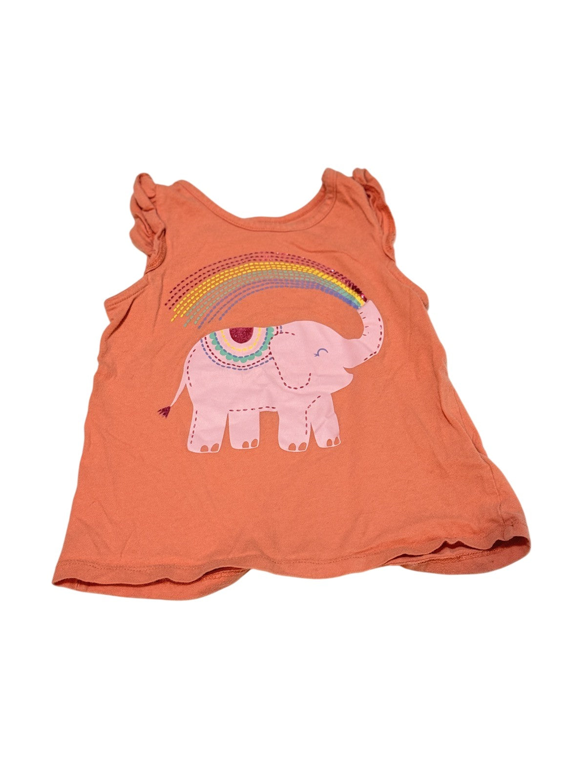 Joe Fresh Elephant Rainbow Tank Top Size 4