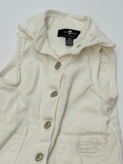 7 For All Mankind Denim Hooded Dress 12M