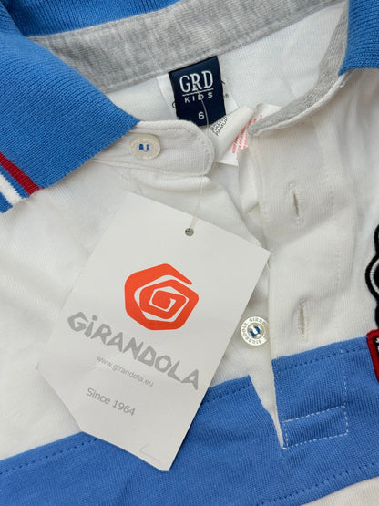 GRD Kids Striped Polo Shirt Size 6