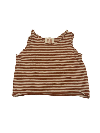 Boo Striped Tank Top Size 3-6m