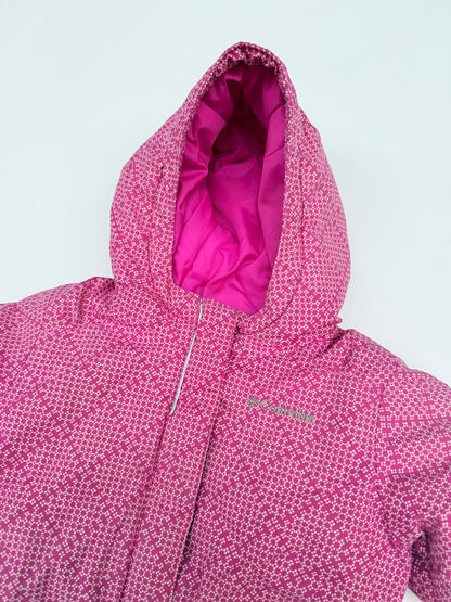 Columbia Pink Dot Print Hooded Jacket 2T