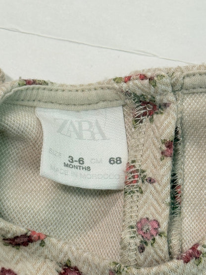 Zara Floral Ruffle Dress 3-6M