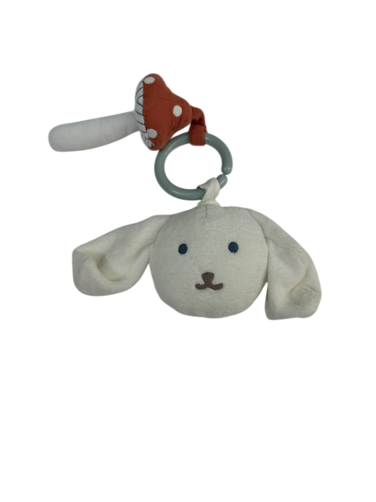 Kaloo Chou Pour Durer White Bunny Clip Rattle